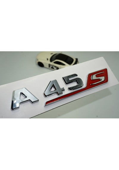 Dk Benz A 45s Bagaj Krom Kırmızı Abs 3m 3d Yazı Logo