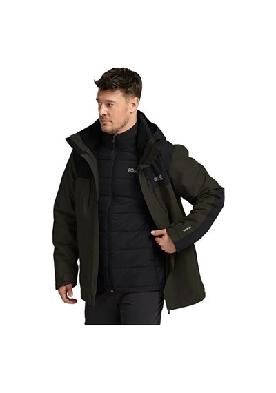 Jack Wolfskin Jasper Pro 3ın1 Jkt M Erkek Outdoor Montu 3'ü 1 Arada A66293-e0205 Yeşil