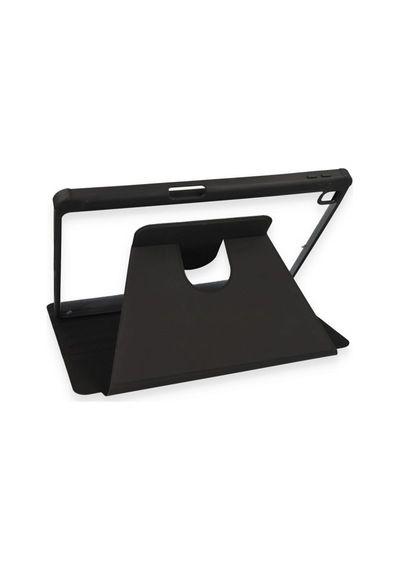 Apple iPad 10.2 7.nesil Kılıf Ling 360 Kalemlikli Tablet Kılıf - Siyah