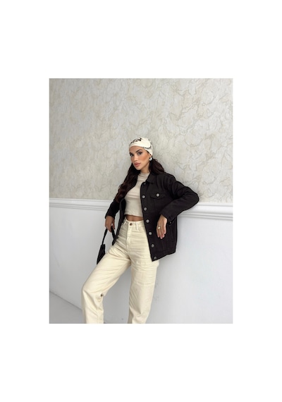 Kene Jeans Keten Füme Boyfriend Tam Kalıp Düğmeli Ceket Çok Renkli