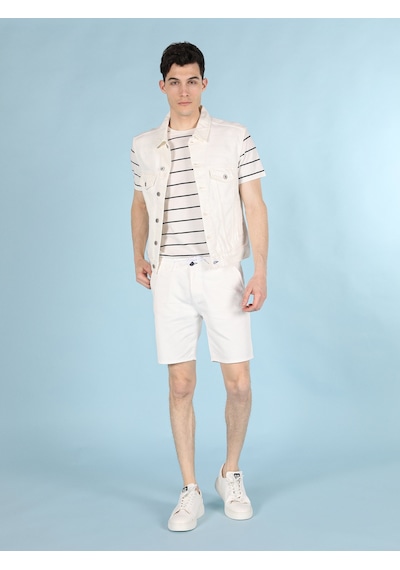 Colin'S Slim Fit Dar Kesim Düğme Detaylı Beyaz Jean Erkek Yelek Cl1059516_Q1.V1_Dn42127