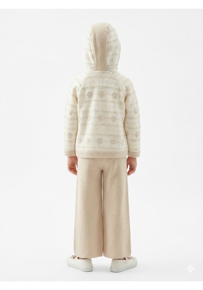 Xo Kids Kız Çocuk 3lu Alt Üst Takım 6-14 Yaş 801 Bej