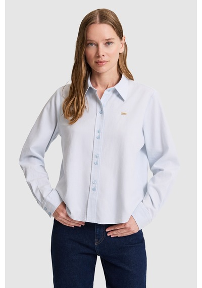 U.s. Polo Assn. Kadın Açık Mavi Gömlek Desenli 50324617-vr003 Acık Mavı