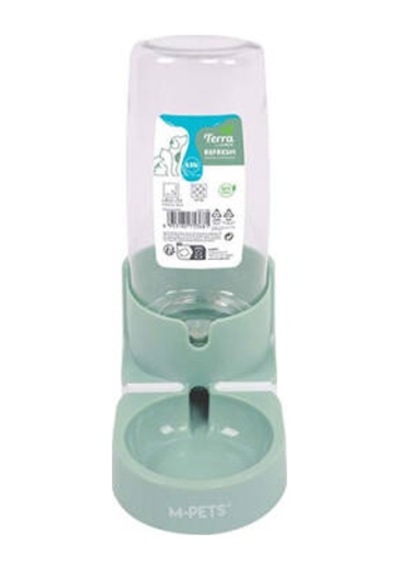 Refresh Hazneli Kedi Ve Köpek Su Kabı Yeşil 850 Ml