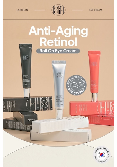 Lamelin Milia ve Leke Karşıtı 3'lü Masaj Başlıklı Retinol Göz Kremi Lamelin Roll On Retinol Eye Cream