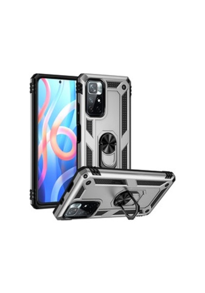 Lexroo Xiaomi Poco M4 Pro 5g Vega Tpu Silikon Sert Pc İnce Kılıf - Gri