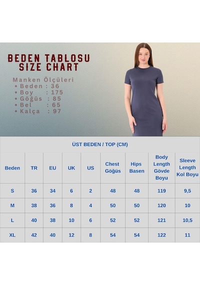 Sortie Collection Kadın Bisiklet Yaka Yan Yırtmaçlı Modal Elbise Siyah