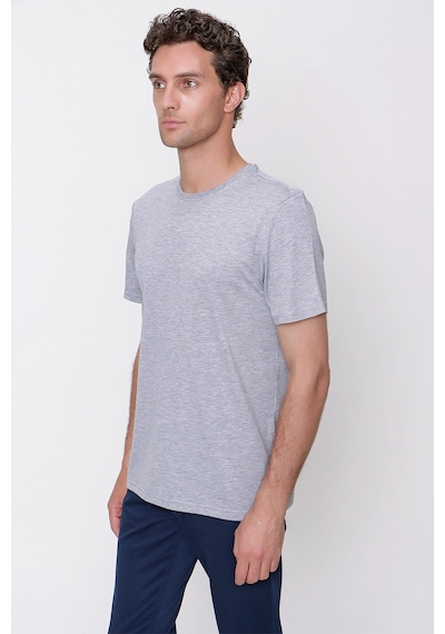 Morven Erkek Gri Basic Düz %100 Pamuk Bisiklet Yaka Dynamic Fit - 541060839 Gri