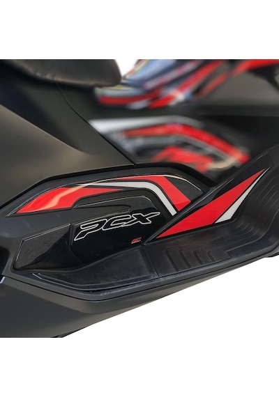 GP Kompozit  Honda PCX 125 2021-2024 Uyumlu Yan Alt Ayak Pad Gri