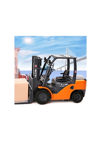 Kdw 1/20 Araba Modeli Forklift Kamyon Alaşımlı Model Forklift Araç Modeli Mühendislik Araba Metal Forklift Oyuncak Çocuk Hediyesi