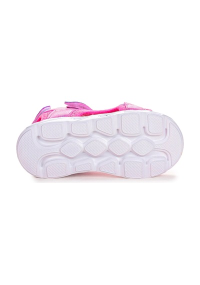Kiko Kids 133 Hologram Işıklı Kız Çocuk Cırtlı Sandalet Ayakkabı Pembe 001