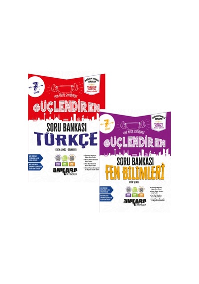 2027 7.sınıf Güçlendiren T-f %100 Maarif Bağlam Temelli Yeni Müfredat Soru Bankası Seti 2 Kitap