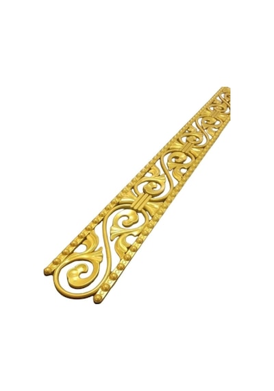 Poliüretan Dekoratif Duvar&tavan Çıta Bordürü -altın Renk En:10 Cm-boy:100 Cm -duvar Süsü