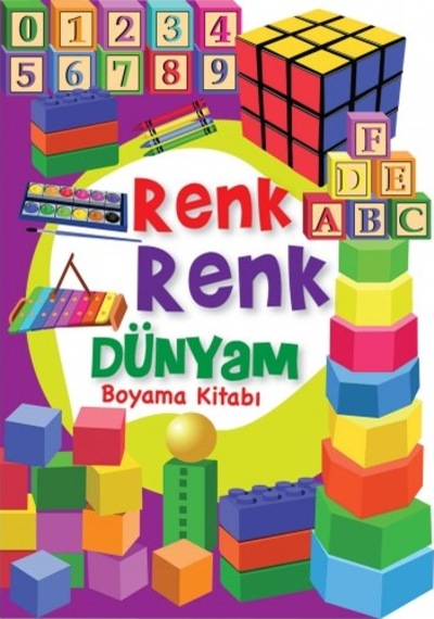 Şekilli Boyama Kitabı Renk Renk Dünyam Okul Öncesi 5 Kitap Seti
