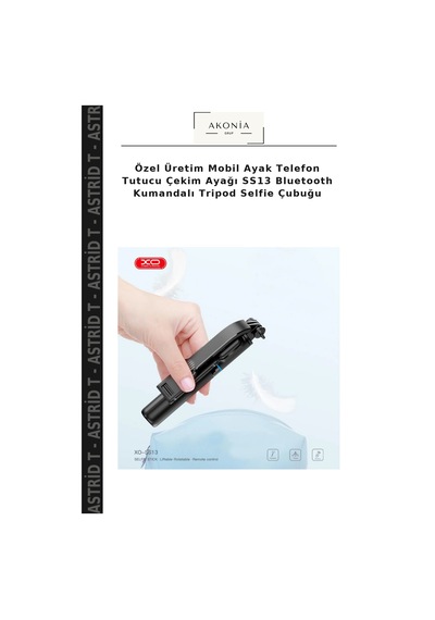Özel Üretim Mobil Ayak Telefon Tutucu Çekim Ayağı Ss13 Bluetooth Kumandalı Tripod Selfie Çubuğu