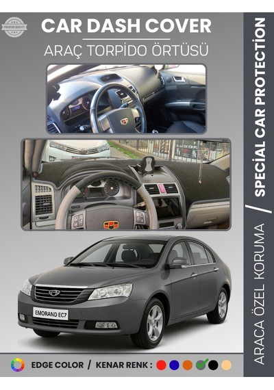 Geely Emgrand Ec7 2009-2017 Torpido Örtüsü Ön Göğüs Koruma Torpido Koruma Çatlamayı Önler - 596 Stiloto