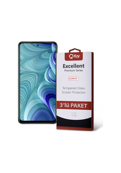 İnfinix Hot 11S ile Uyumlu Kırılmaz Temperli Ekran Koruyucu Cam Ekonomik 3'lü Paket
