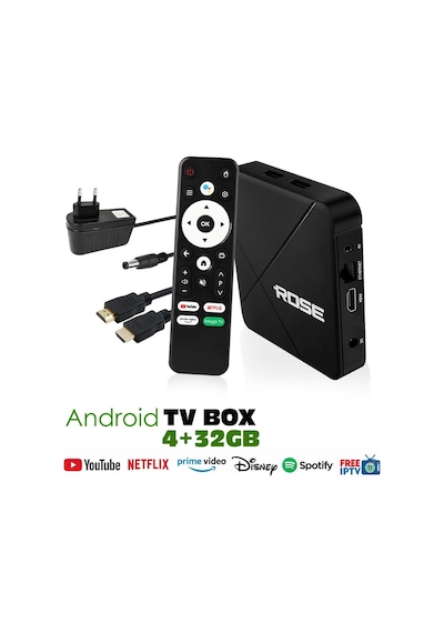 Rose Tv Box 4-32gb 6k Medya Player Ses Komutlu