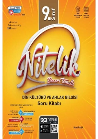 Nitelik 9.sınıf Din Kültürü Ve Ahlak Bilgisi Soru Kitabı Becer...