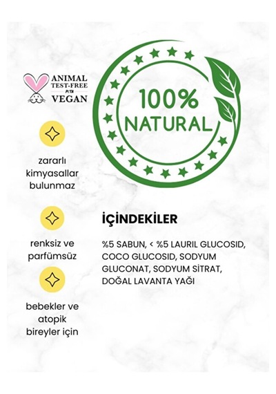 Baproy Bitkisel Çamaşır Deterjanı 1 Litre + Bitkisel Çamaşır Yumuşatıcısı Doğal Lavanta Yağlı 1 Litre 2 L