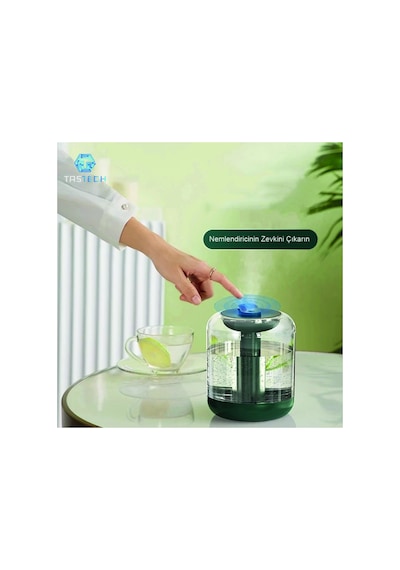 1l Sessiz Oda Hava Nemlendirici Gece Lambası Şarjlı Ev Ofis İçin Aroma Theraphy Uçucu Yağ Difüzör