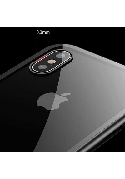 Apple Uyumlu iPhone Xr 6.1 Kaliteli 360 Miknatisli Cam Tam Koruma Kilif 307496650 - Renk Seçimi-Kampanya / Siyah-Cam Ekran Koruyucu (+15 Tl)