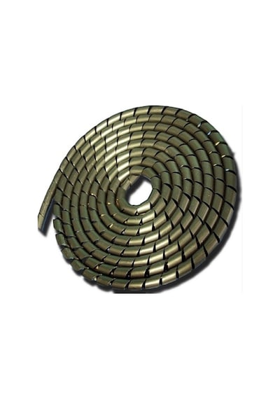 Kablo Sarma Toplama Spirali No 4- 14 Mm Spiral Siyah Rulo 50 M