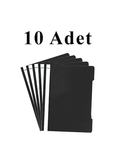 A4 Siyah Telli Dosya 1 Paket 10 Adet