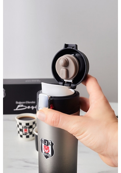 Karaca X Beşiktaş Çelik Sızdırmaz Termos Kutulu 450 Ml Gümüş