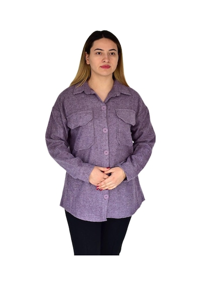 Kadın Çift Cepli Oduncu Gömlek 2273 Bgl-st03279 001