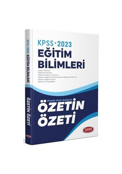 KPSS 2023 Eğitim Bilimleri- Data Yayınları