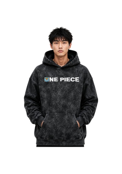 Sevbano One Piece Karakterler Anime Baskılı Unisex Oversize Premium Yıkam Siyah