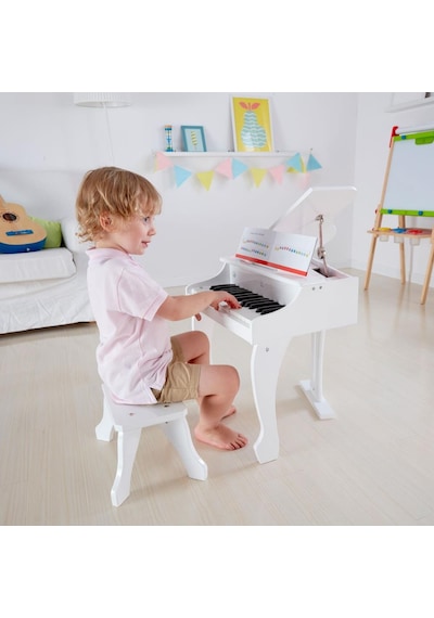 Hape Deluxe Grand Elektronik Piyano - Beyaz