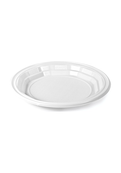 Plastik Tabak 17 Cm Kullan At Tabak 1 Paket 100 Adet 17 Cm