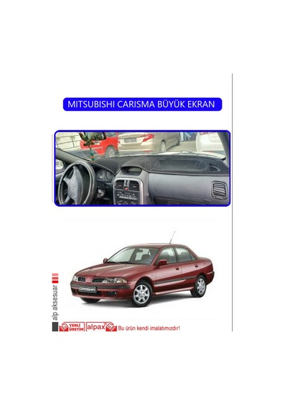 Mıtsubıshı Carısma Büyük Ekran Torpido Koruma Halısı Mavi Kenar