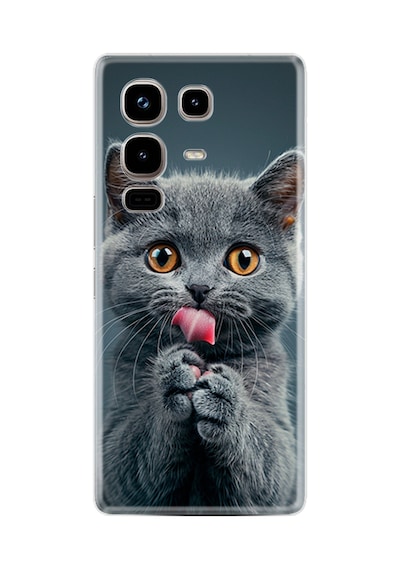 Infinix Note 50 Pro 4g X6855 Kılıf Boutique Baskılı Resimli Komik Kedi Pcode -008