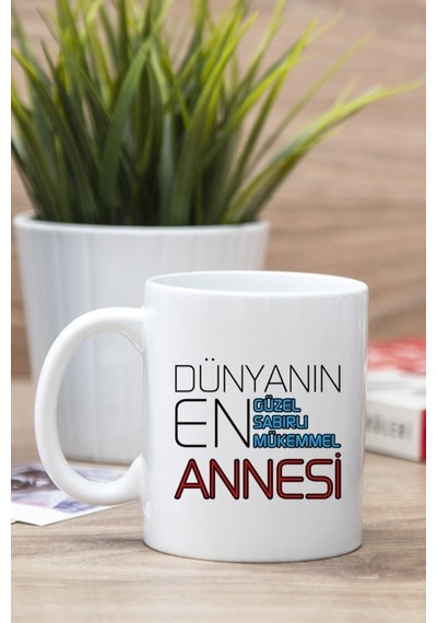 Beyaz Dünyanın En Iyi Annesi Baskılı Kupa Bardak 101