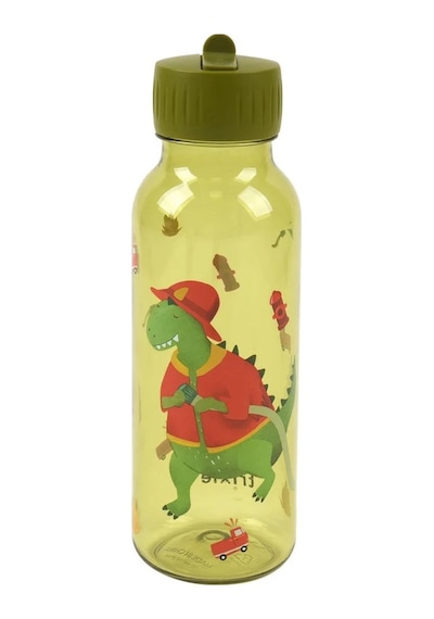 Trixie Tritan Unisex Çocuk Suluk 500 Ml Fireman Mr. Dino 07-149 Yeşil