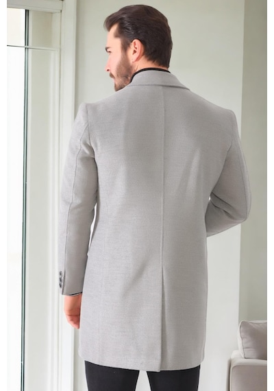 Plt9364 Dewberry Erkek Palto-açık Gri Açık Gri