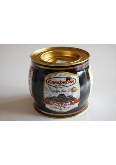 Karabacak Siyah Zeytin Hiper Boy 2 Kg Teneke