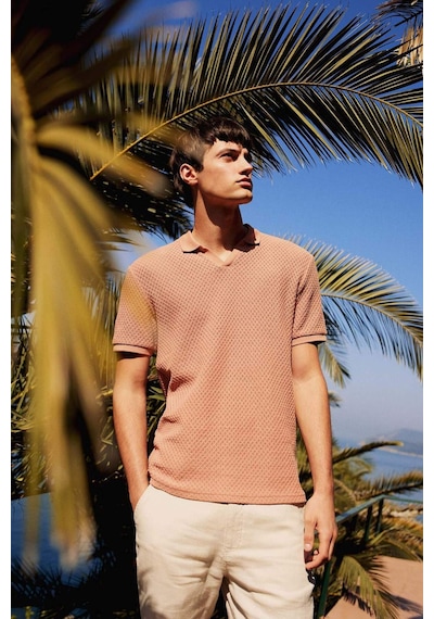 DeFacto Regular Fit Polo Yaka Kısa Kollu Tişört E1215AX25SMBN300