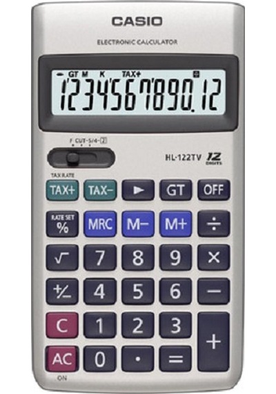 Casio Hl-122Tv Cep Tipi 12 Hane Hesap Makinesi