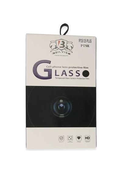 Apple Uyumlu iPhone 15 Bilvis Titan Kamera Lens - Pembe Diğer
