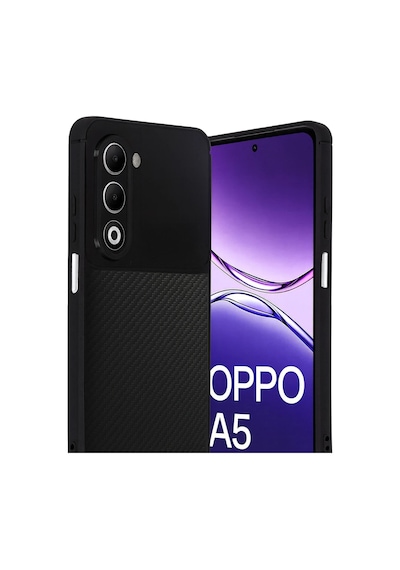 Newface - 102 - Oppo A5 4g Auto Focus Karbon Kapak - Csmo-tex - - Siyah