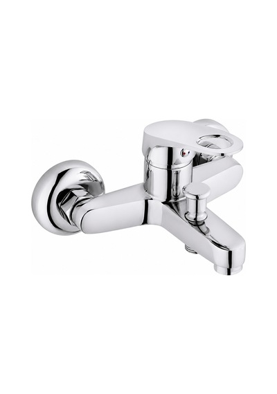 Purvex Home Mix Banyo Bataryası - Pirinç Gövde Krom Kaplama Aç-kapa Banyo Musluğu