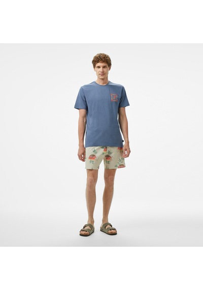Billabong Window Premium Erkek Mavi T-shirt 24a351507 Mavi