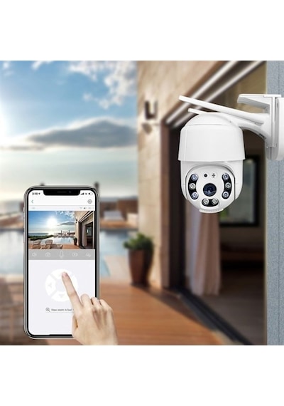 2.0 Mp Hd Lens İç Dış Mekan Suya Danıklı Ip Wifi Network Güvenlik Kamerası Wifi Kamera 4741