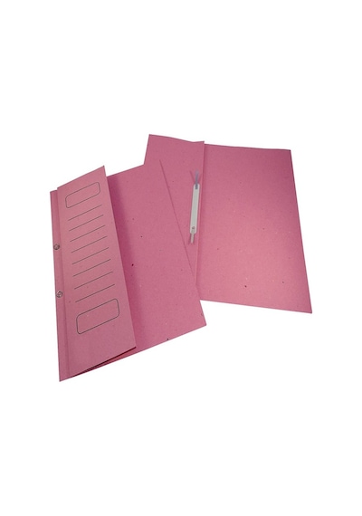 Yarım Kapak Telli Dosya Pembe Karton 50 Adet Karton Yarım Kapaklı Kapsüllü Dosya A4 Boy 24x32 Cm Klasör İçin Büro Ofis