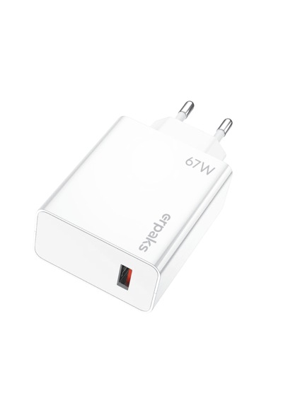 Erpaks 67w Usb-a Hizli Sarj Adaptoru Ve Usb-a/type-c Kablo Beyaz