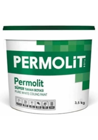 Permolit Süper Tavan Boyası 3,5 Kg Beyaz